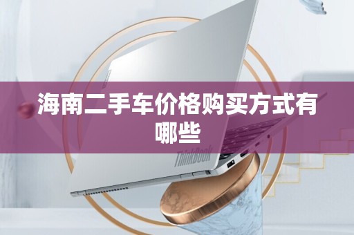 海南二手车价格购买方式有哪些