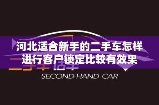 河北适合新手的二手车怎样进行客户锁定比较有效果