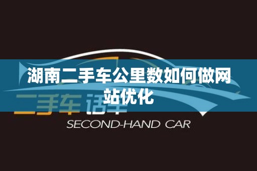 湖南二手车公里数如何做网站优化
