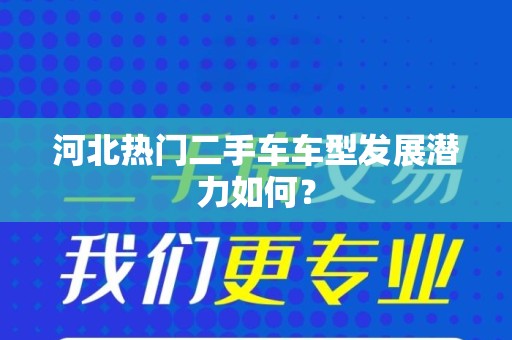 河北热门二手车车型发展潜力如何？