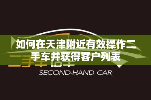 如何在天津附近有效操作二手车并获得客户列表