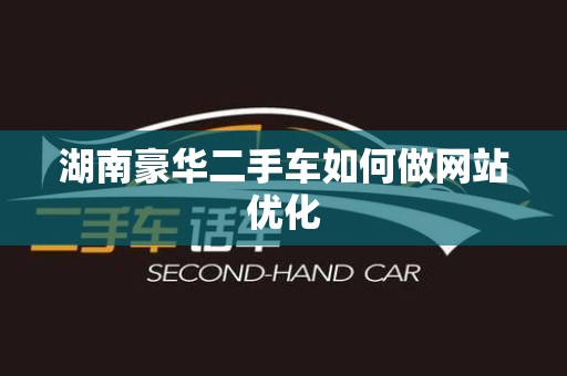 湖南豪华二手车如何做网站优化