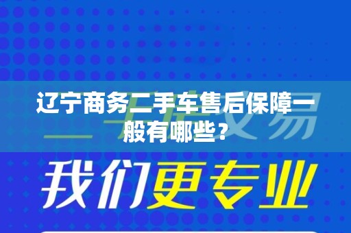 辽宁商务二手车售后保障一般有哪些？