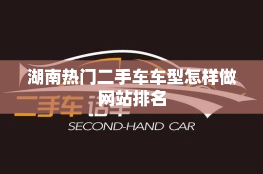 湖南热门二手车车型怎样做网站排名