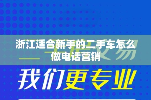 浙江适合新手的二手车怎么做电话营销