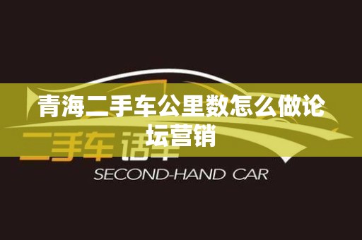 青海二手车公里数怎么做论坛营销