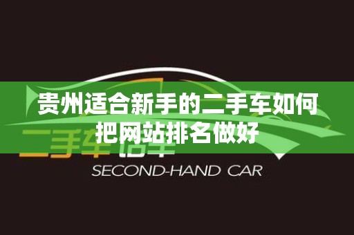 贵州适合新手的二手车如何把网站排名做好