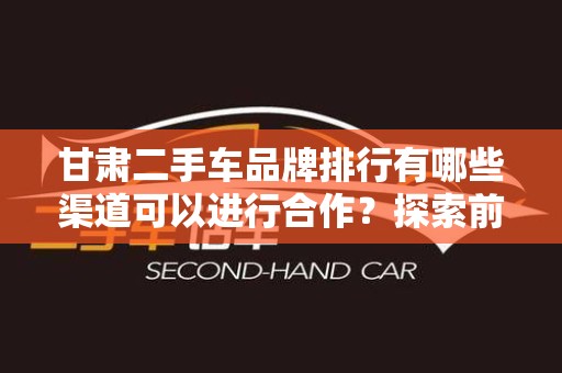 甘肃二手车品牌排行有哪些渠道可以进行合作？探索前景与机会