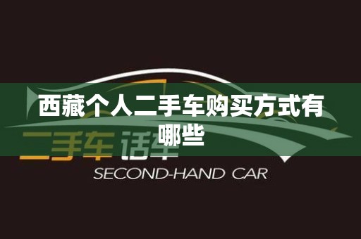 西藏个人二手车购买方式有哪些
