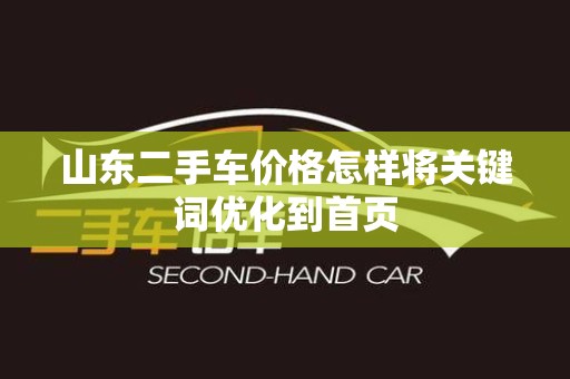 山东二手车价格怎样将关键词优化到首页