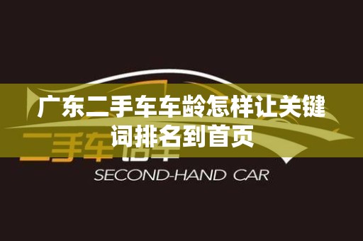 广东二手车车龄怎样让关键词排名到首页
