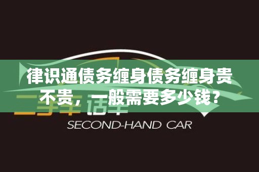 律识通债务缠身债务缠身贵不贵，一般需要多少钱？