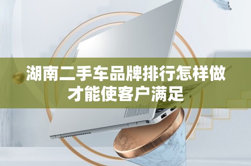 湖南二手车品牌排行怎样做才能使客户满足
