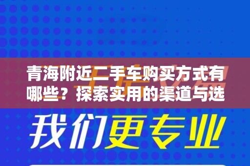 青海附近二手车购买方式有哪些？探索实用的渠道与选择